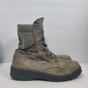 Mondo PT UFCW Men's Green Genuine Leather Military Combat Boots US Size 10.5R